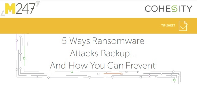 Tip Sheet 5 Ways Ransomware Attacks Backup Tip Sheet 5 Ways Ransomware Attacks Backup